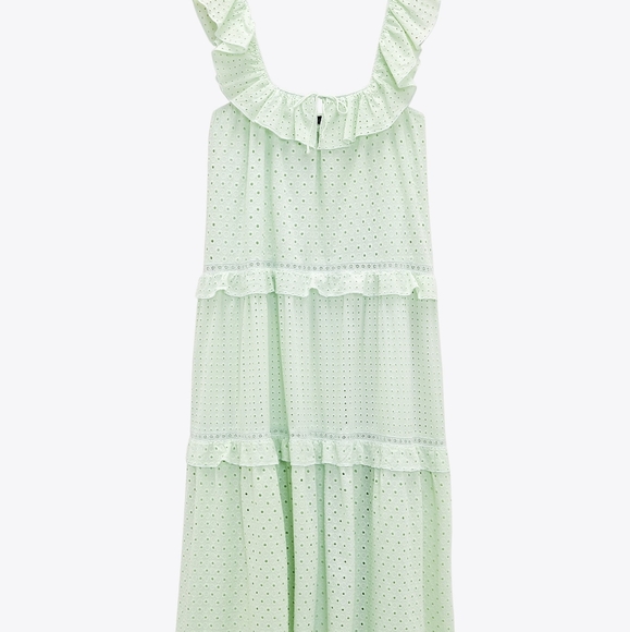 DRESS WITH CUTWORK EMBROIDERY - Picture 7 of 11